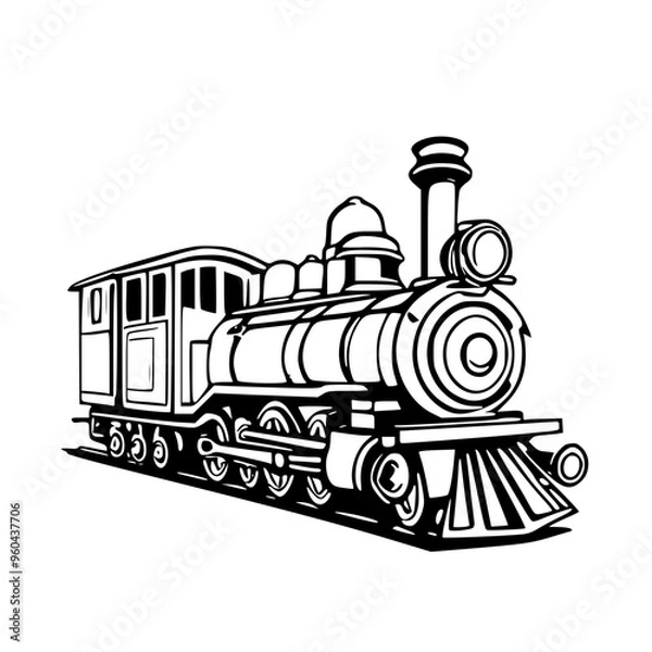 Obraz steam train locomotive