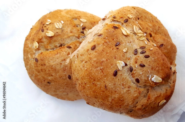 Fototapeta Buns with seeds