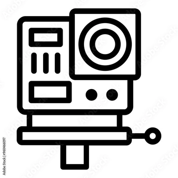 Fototapeta action camera icon