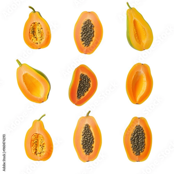 Obraz papaya transparent background