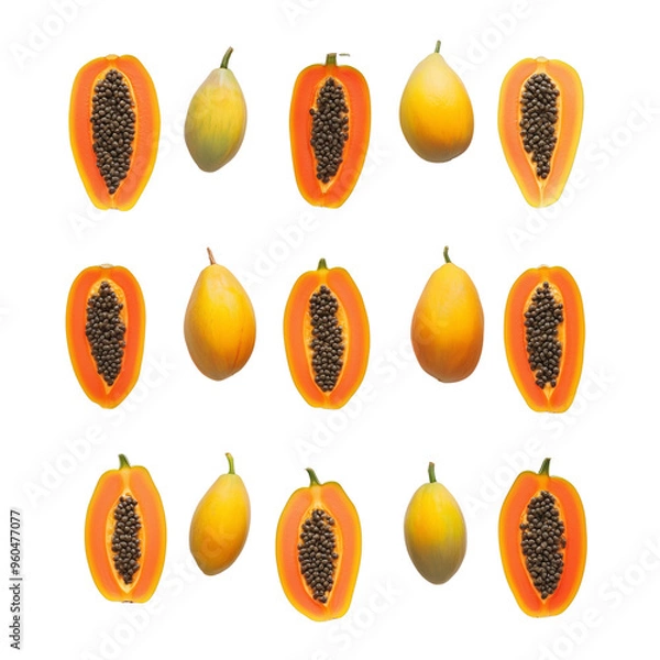 Fototapeta papaya transparent background