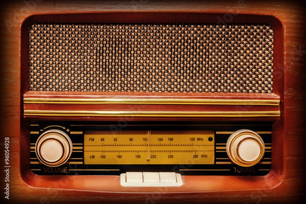 Obraz retro radio