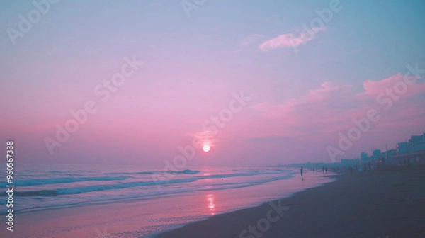 Obraz sunrise over the river