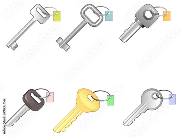 Obraz Six different keys