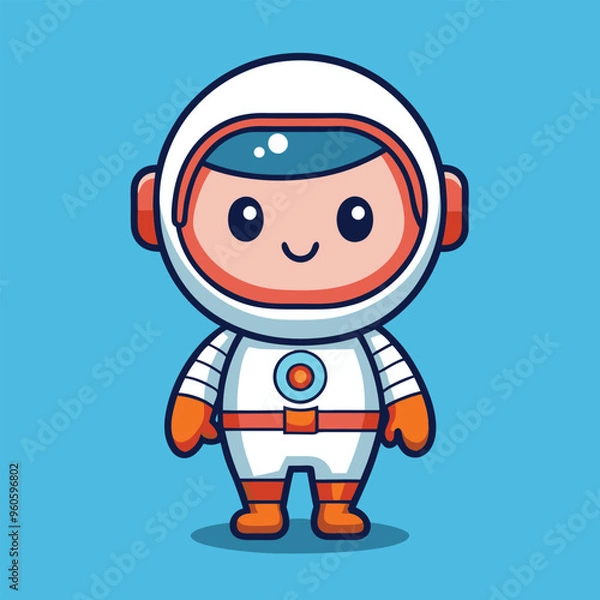Obraz Cute Astronaut in Outer Space