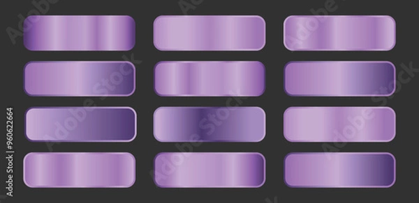 Fototapeta Gradients lavender color set Vector