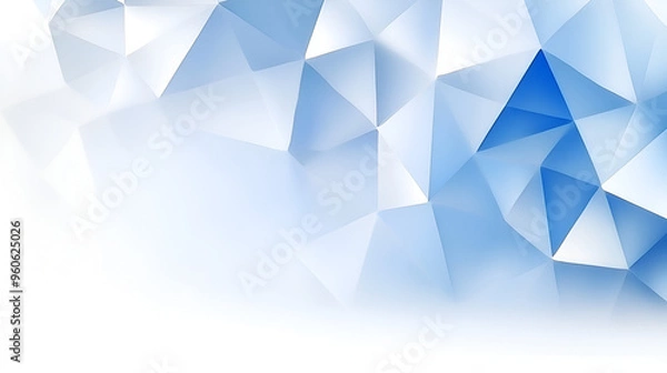 Obraz Abstract geometric blue pattern creating a cool and calming background for design projects or presentations