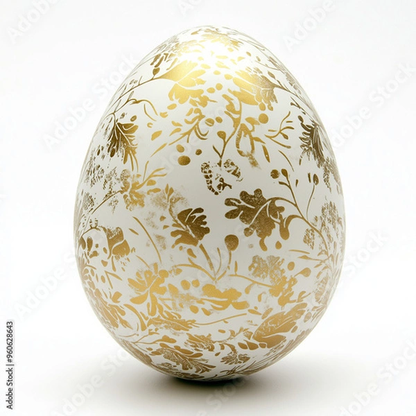Obraz the eggs with gold texture 