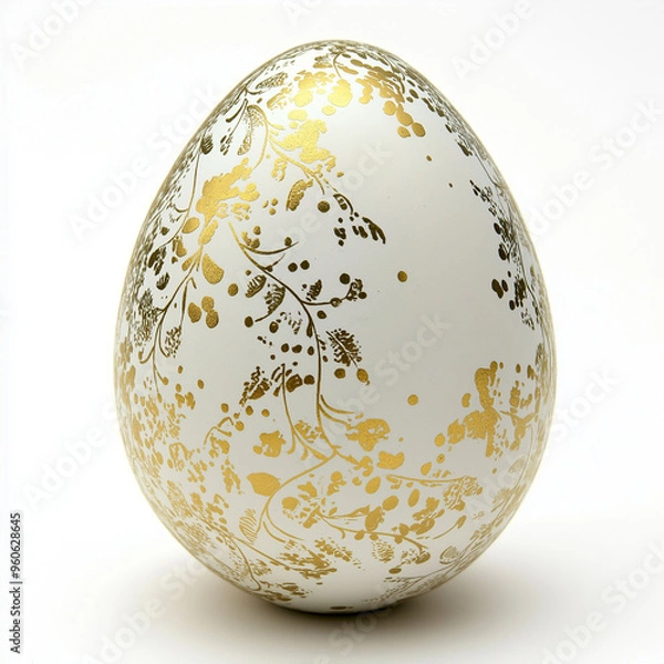 Obraz the eggs with gold texture 