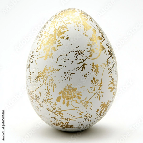 Obraz the eggs with gold texture 