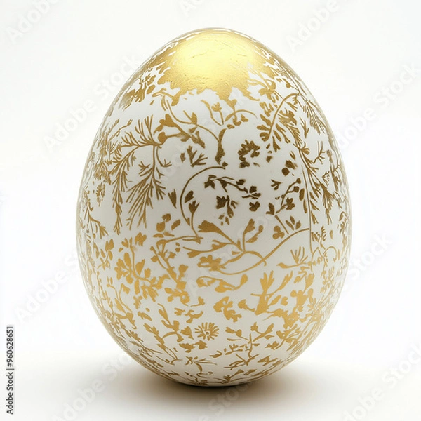 Obraz the eggs with gold texture 