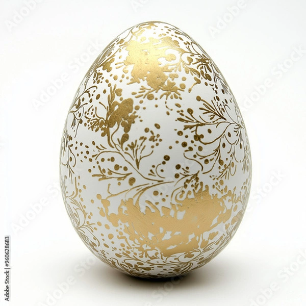 Obraz the eggs with gold texture 