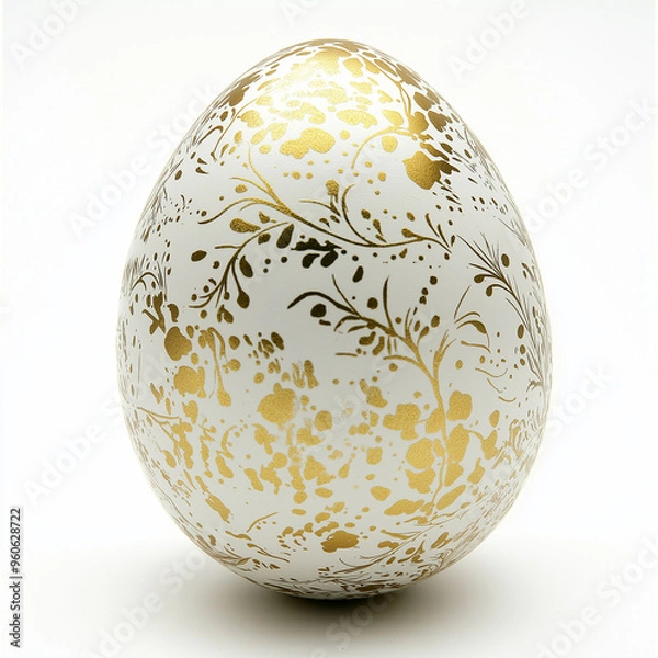 Obraz the eggs with gold texture 