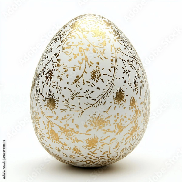 Obraz the eggs with gold texture 