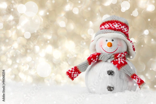 Obraz Schneemann - sparkeling background