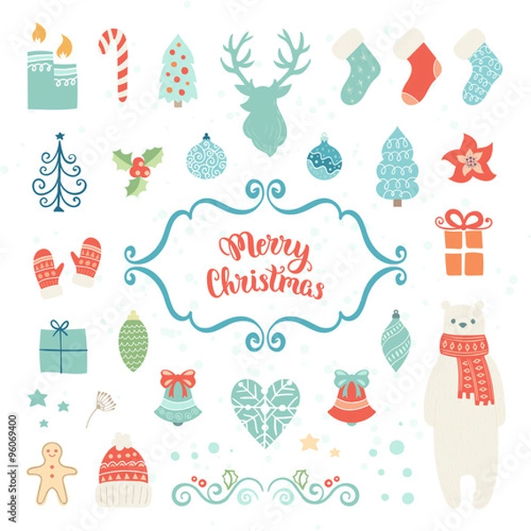 Obraz Christmas decoration collection