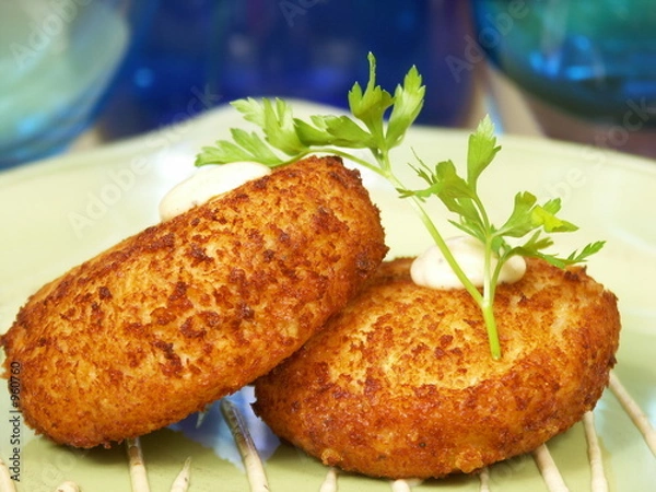 Fototapeta crab cakes