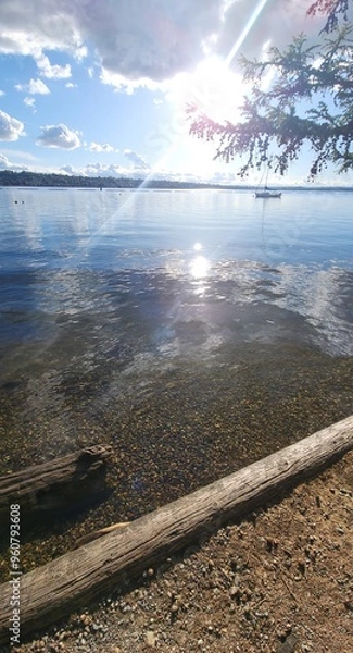 Obraz train passing through the tunnel