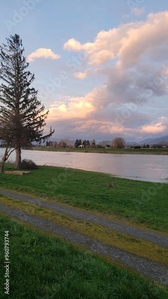 Obraz sunset over the field