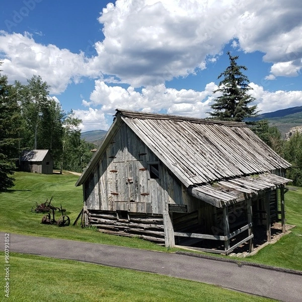 Obraz old wooden house