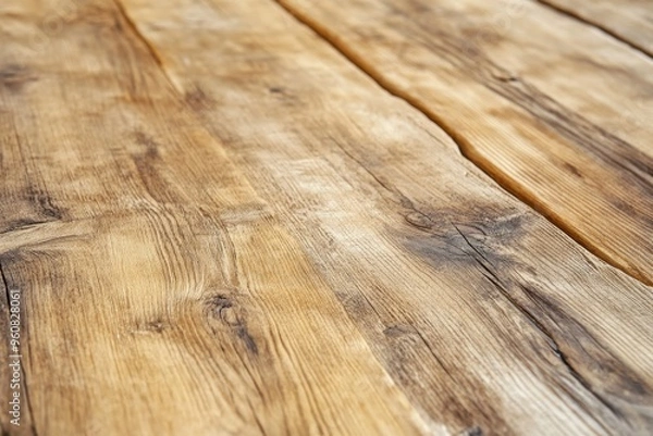 Fototapeta Rustic wooden planks with a natural grain, perfect for an earthy, warm feel background