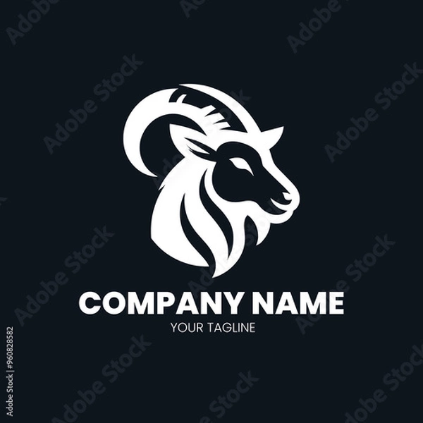 Fototapeta The Goat in Vector