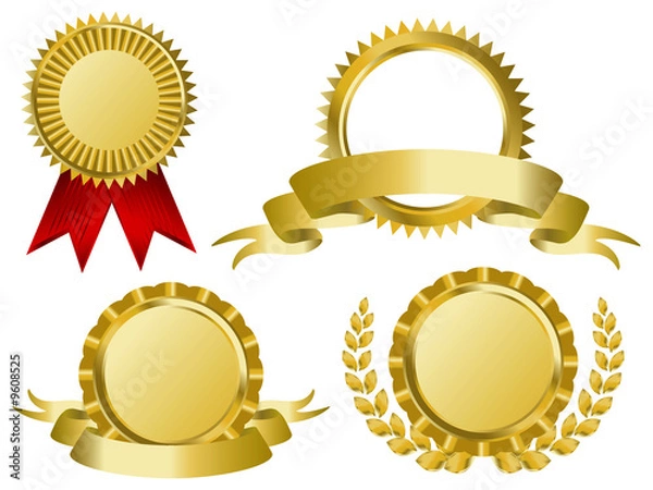 Obraz gold award ribbons