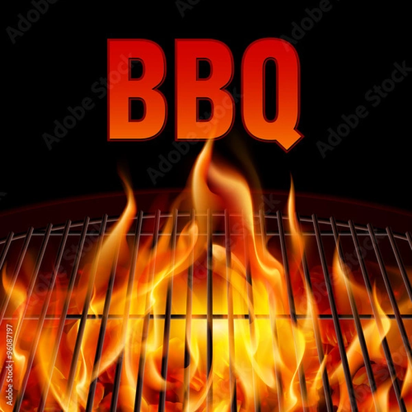 Obraz BBQ grill fire
