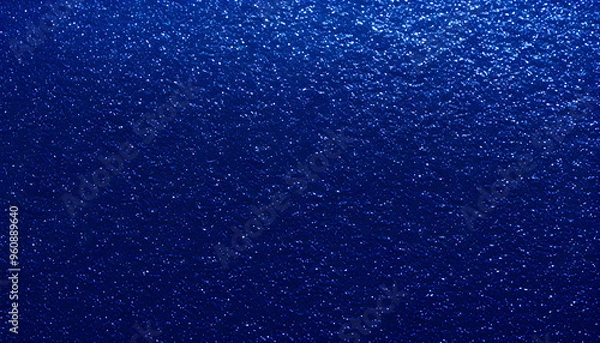 Fototapeta  royal blue glitter texture, filling the entire frame, creating a deep, luxurious, and rich blue surface that captivates with consistent glitter and sparkles
