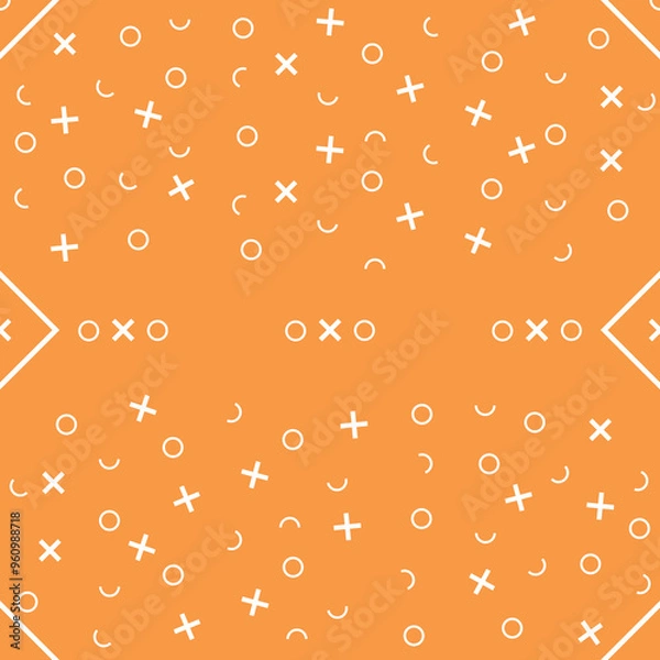 Obraz vector seamless pattern with oranges background abstract