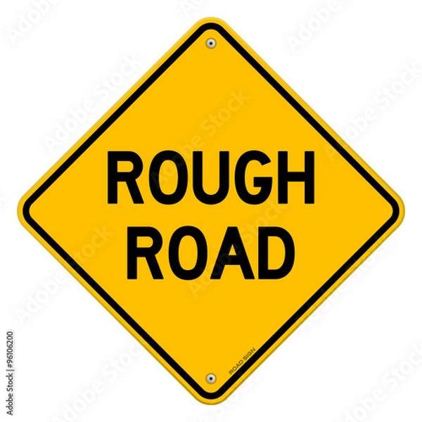 Obraz Rough Road Warning