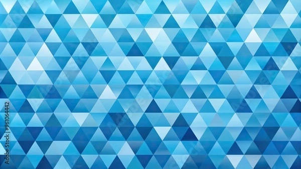Fototapeta Abstract blue triangle geometric pattern background