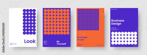 Fototapeta Isolated Flyer Layout. Modern Background Template. Creative Brochure Design. Book Cover. Poster. Business Presentation. Report. Banner. Notebook. Magazine. Portfolio. Journal. Handbill. Pamphlet