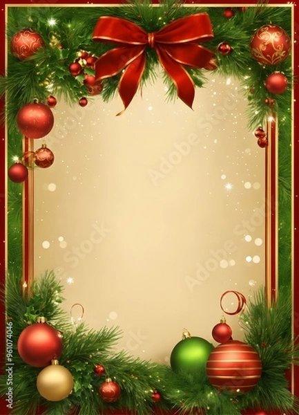 Obraz christmas greeting card