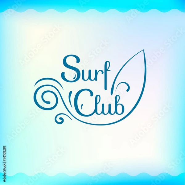 Obraz Summer sign, retro typography, sea and beach logo