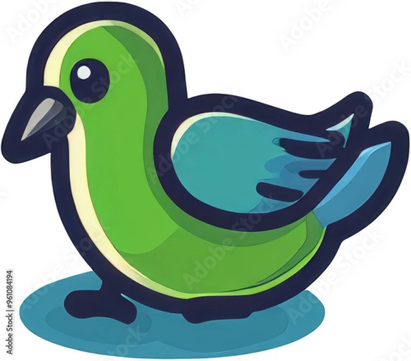 Obraz Bird cartoon element illustration png