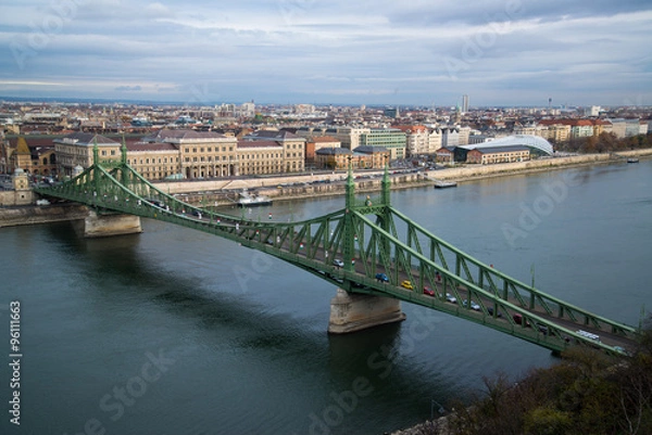 Obraz Liberty bridge in Budapest, Hungary