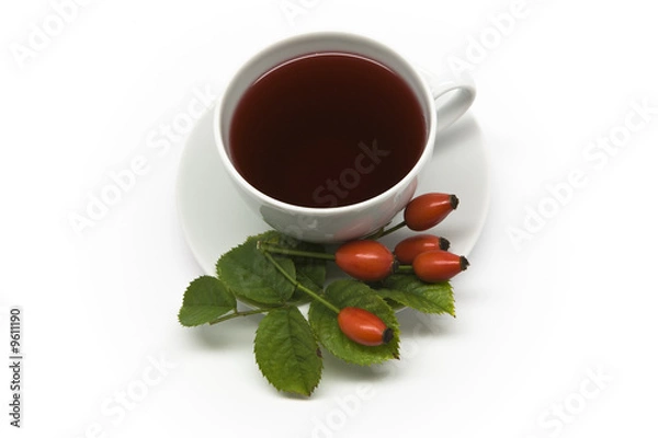 Fototapeta Hagebuttentee mit Tasse