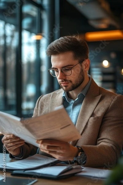 Obraz Empowering Future Generations: A Young Professional Engaged in Social Welfare Innovation