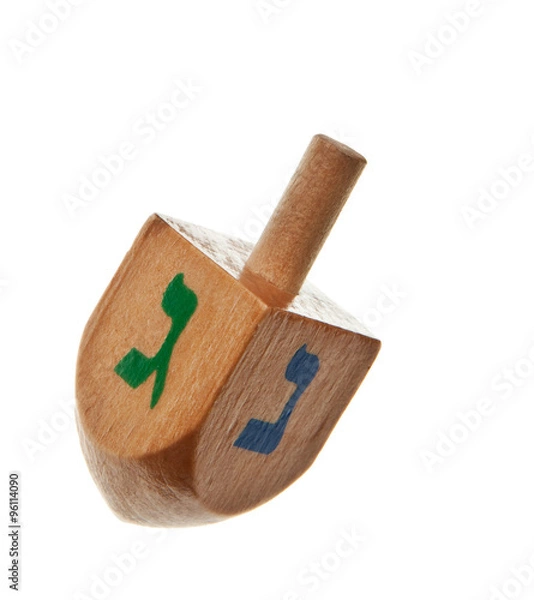Obraz hanukkah dreidel isolated