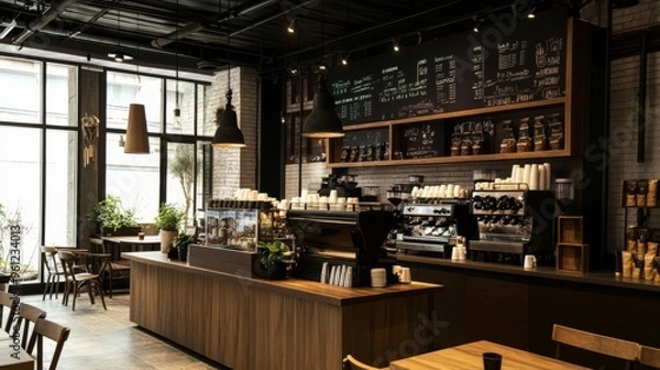 Fototapeta おしゃれなカフェ店内