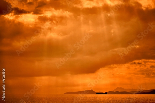 Obraz sunset over the sea