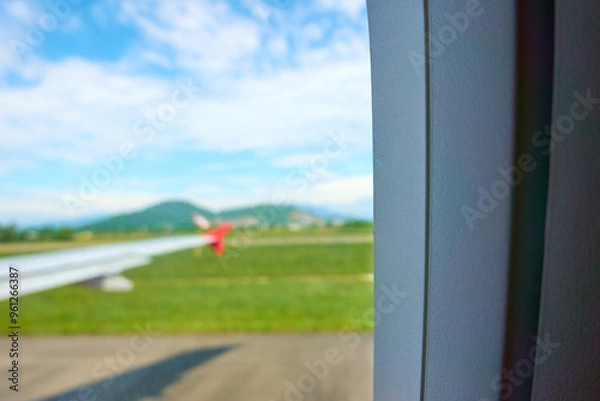 Obraz view from airplane window