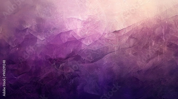 Fototapeta Wallpaper of abstract shapes in purple tones with textured layers and soft ethereal gradients