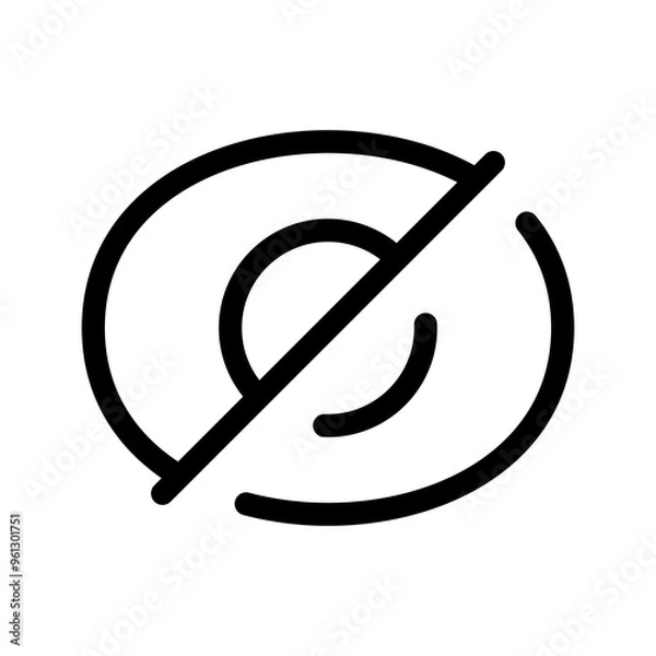 Obraz Invisible Icon Vector Symbol Design Illustration