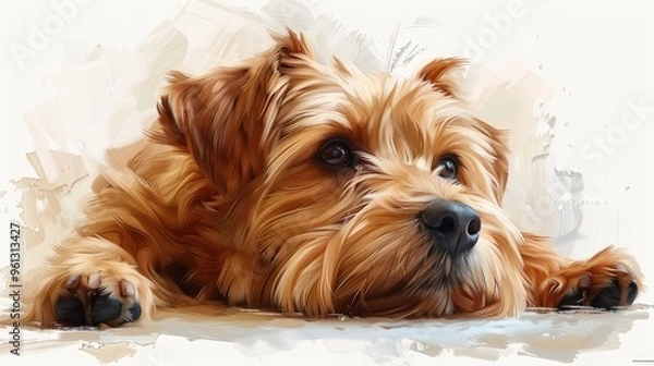 Obraz A Soft And Fluffy Dog