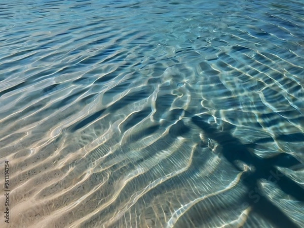 Obraz Aqua shadows and sunlight background beach, open seas and ocean side tropical weather landscape