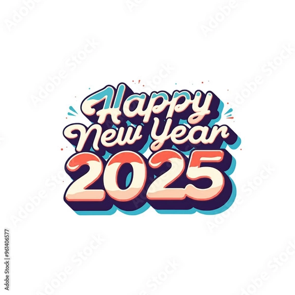 Fototapeta Happy New Year 2025