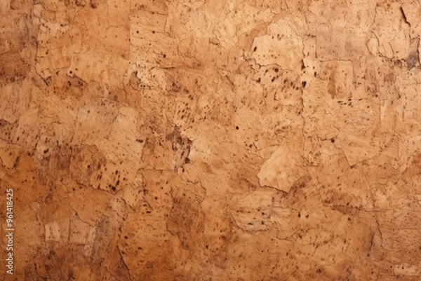 Fototapeta Processed collage of cork board or OSB board material texture. Background for banner, backdrop