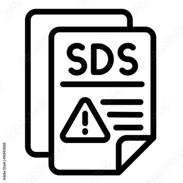 Fototapeta Safety Data Sheets Icon